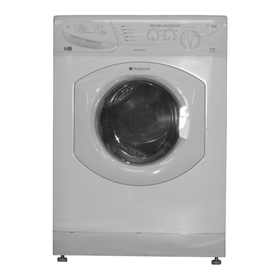 Hotpoint Aquarius Instructions For Installation And Use Manual