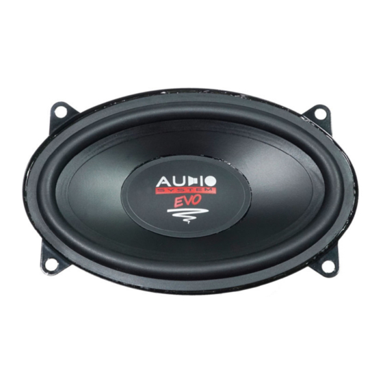 Audio System HX 100 SQ EM EVO 3 User Manual