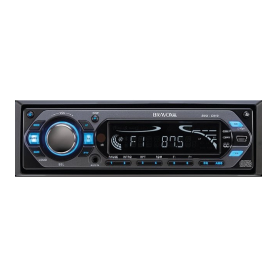 Bravox BVX-C910 User Manual And Installation Manual