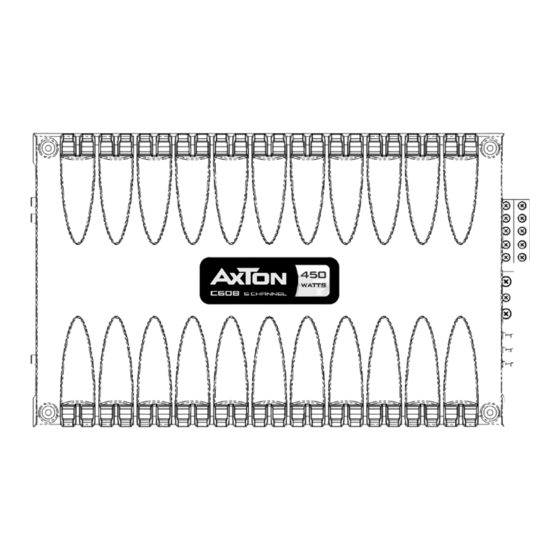 AXTON c608 Installation & Operating Instructions Manual