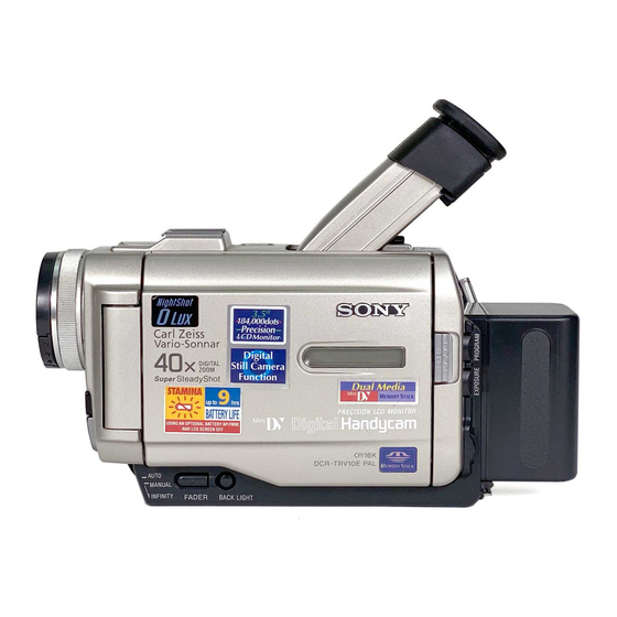 Sony Handycam DCR-TRV10E Manuals