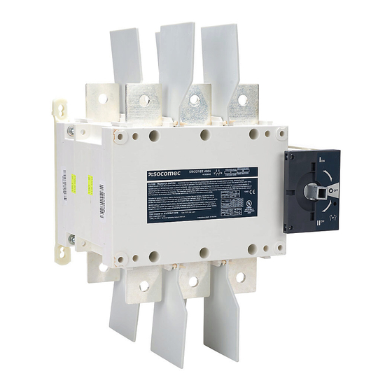 socomec SIRCOVER 400A Instruction Sheet
