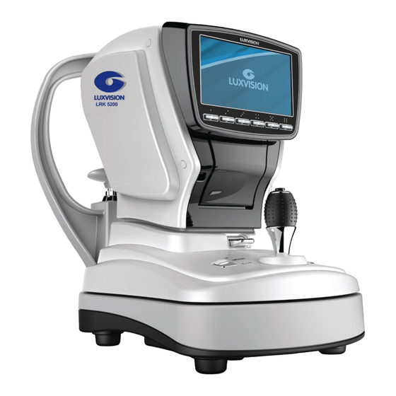 luxvision LRK 5200 Autorefractor Manuals