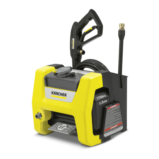 Kärcher K1700 CUBE Manual