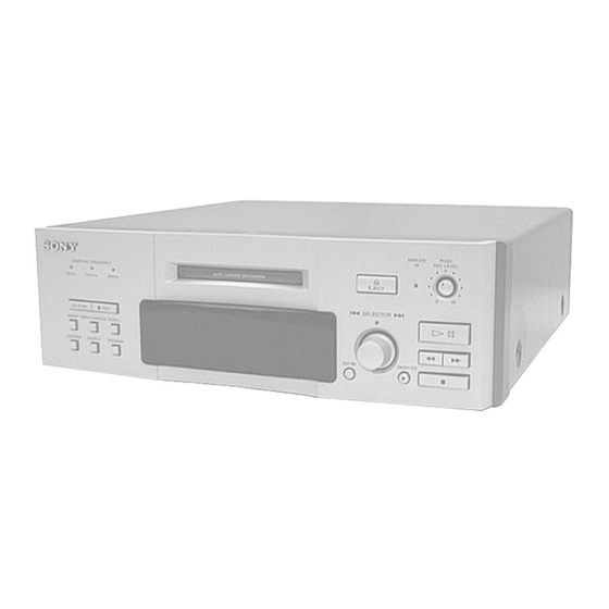 Sony MDM-3A Service Manual