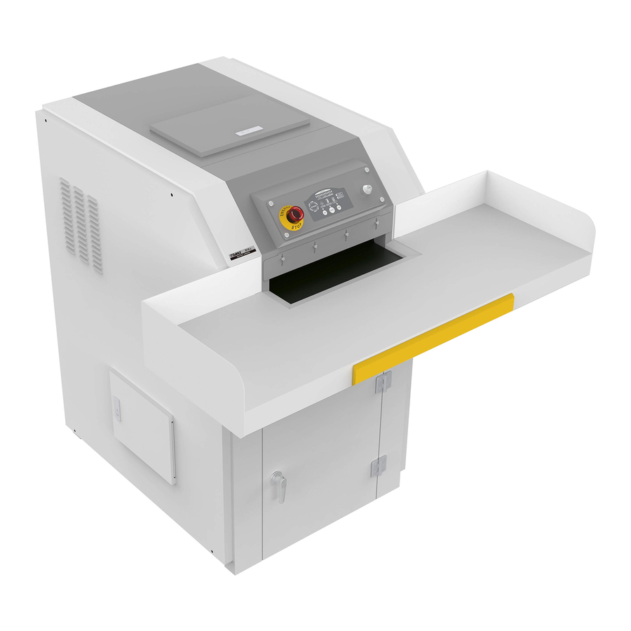 Dahle 919 IS - Industrial Shredder Manual