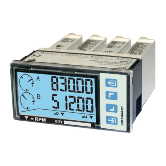 CARLO GAVAZZI UDM 60 - PROGRAMMING Instruction Manual