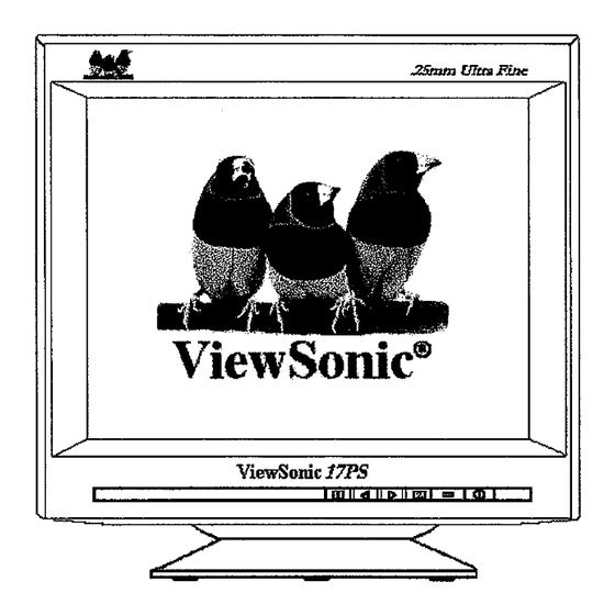 ViewSonic 17PS-2 Service Manual