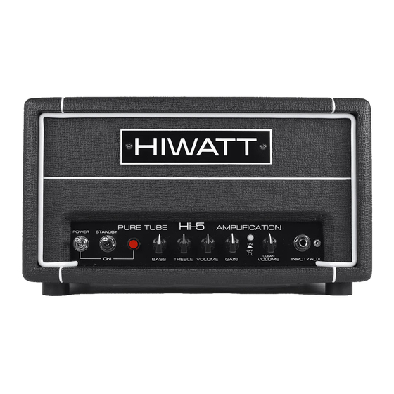HIWATT Hi-5 Owner's Manual