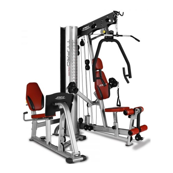 BH FITNESS G156 Instructions For Assembly And Use