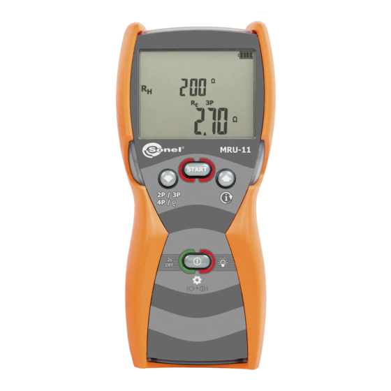 Sonel MRU-11 User Manual
