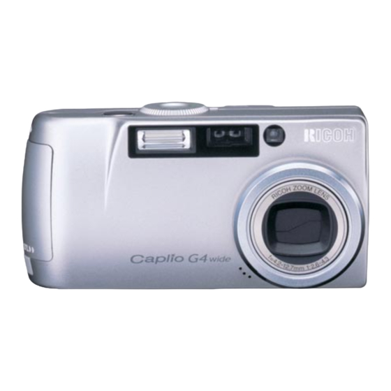 Ricoh Caplio G4 Operation Manual