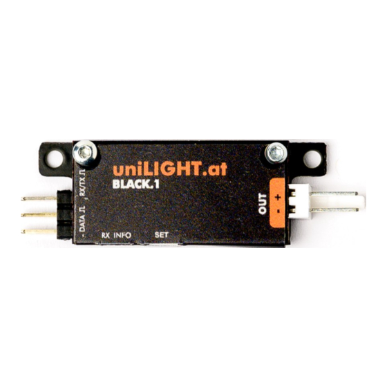uniLIGHT BLACK.1 Manual