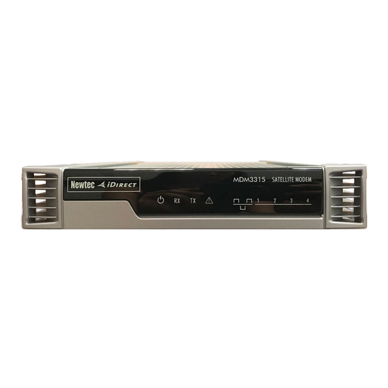 ST Engineering Electronics Newtec iDirect MDM3315 Quick Start Manual