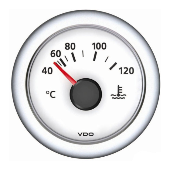 VDO VIEWLINE TEMPERATURE GAUGES Product Information