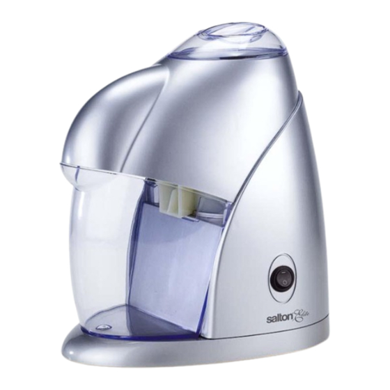 Salton elite SIC55E Instructions Manual