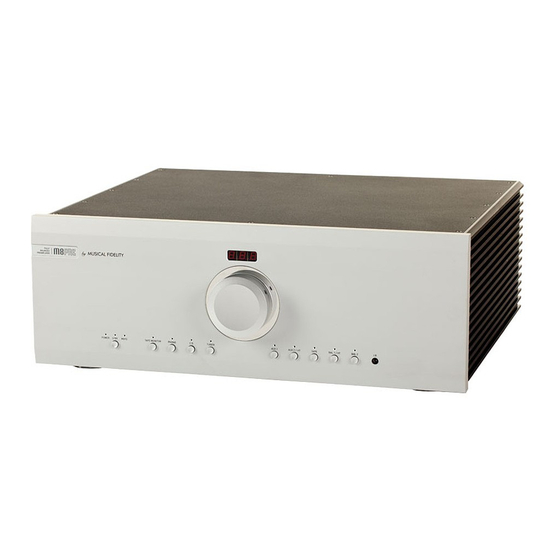 Musical Fidelity M8 PRE User Manual