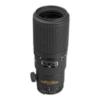 Nikon AF Micro-Nikkor 200mm f/4D IF-ED Instruction Manual