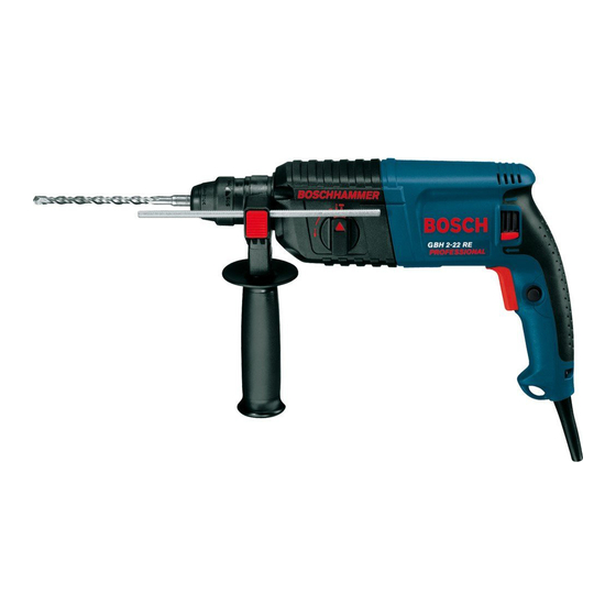 Bosch GBH 2-22 S PROFESSIONAL Drill Manuals
