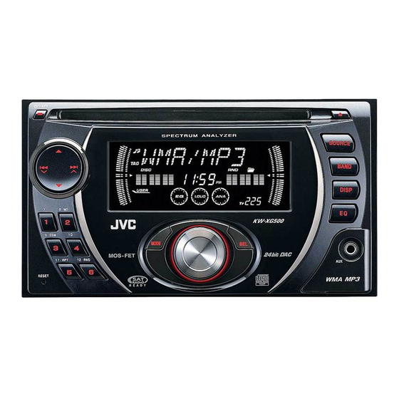 JVC KW-XG500 Instructions Manual