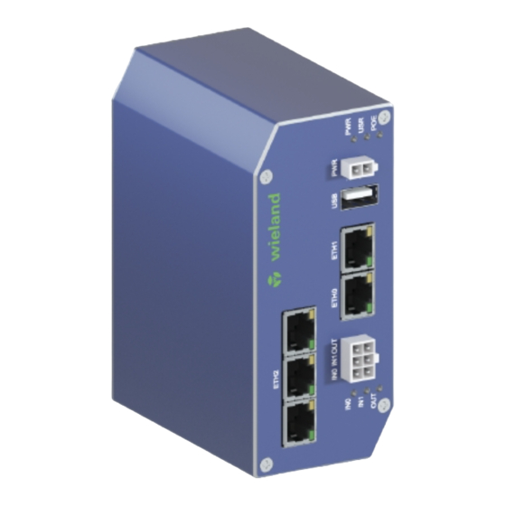 Wieland WIENET LAN WR V3 SL Installation Instructions