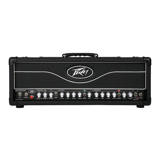 Peavey BUTCHER Operating Manual