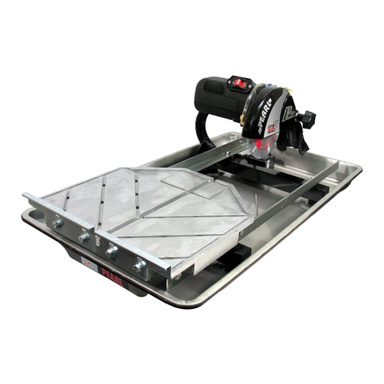 Pearl PA-7R TILE SAW Manuals