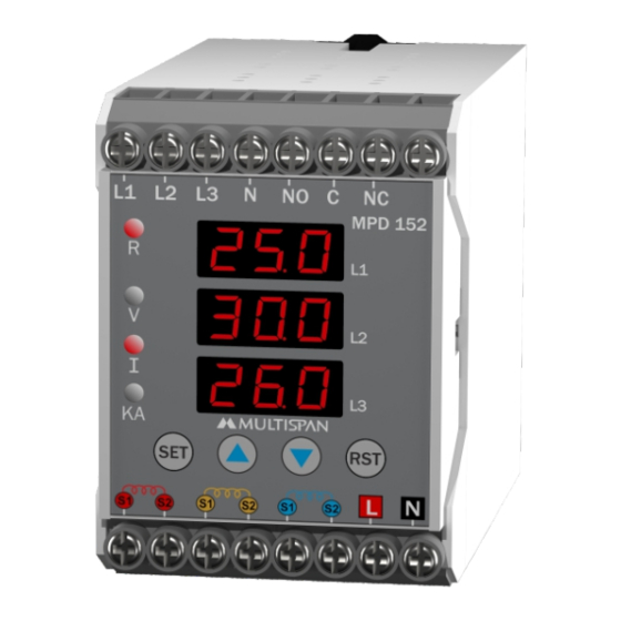 MULTISPAN MPD-152 Manual