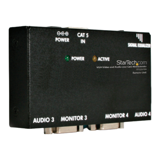 StarTech.com ST122UTPAGB Manual