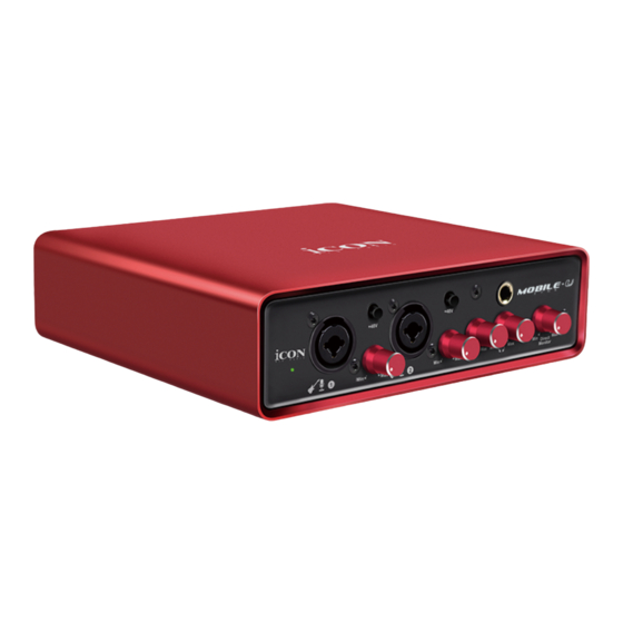 User Manuals: ICON MOBILE U USB Recording Interface