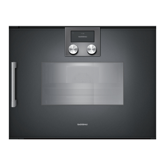 Gaggenau BSP2601 1 Series User Manual And Installation Instructions