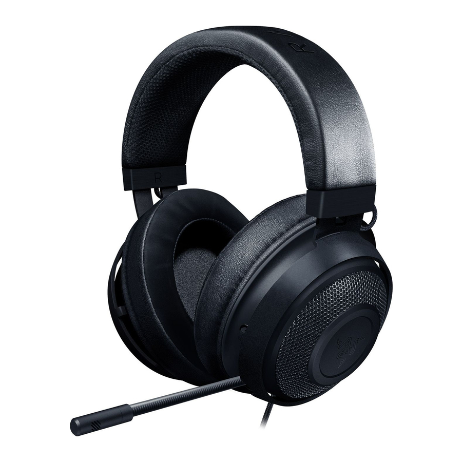 Razer KRAKEN PRO V2 - Gaming Headsets Manual
