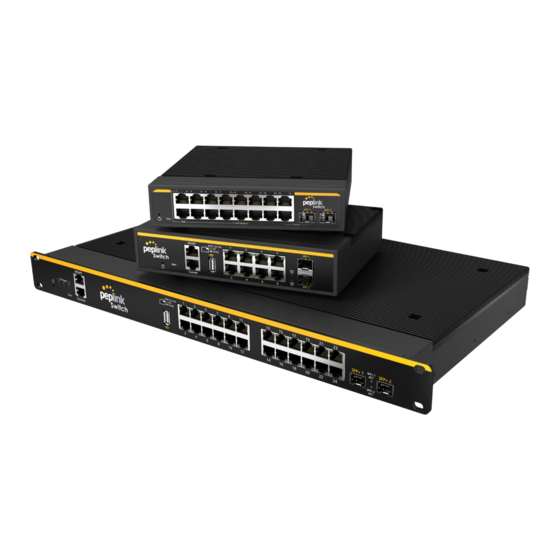peplink PEPWAVE SD Switch Series Manuals
