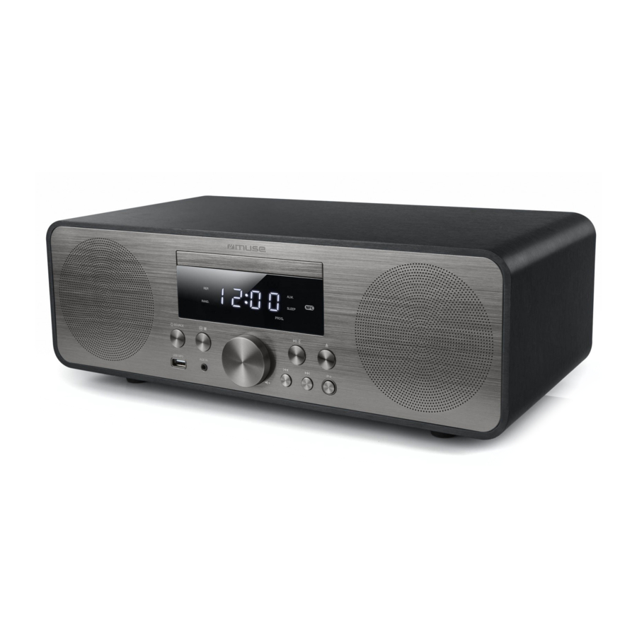 Muse M-880 BTC - Bluetooth Micro System With Radio, CD, USB Manual
