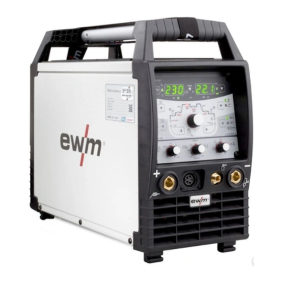 EWM Tetrix 300 Comfort 2.0 puls TM Operating Instructions Manual