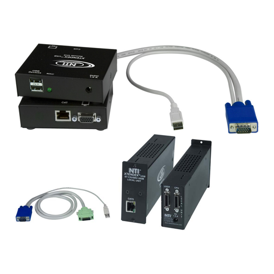 NTI XTENDEX ST-C5USBVA-300M Installation And Operation Manual