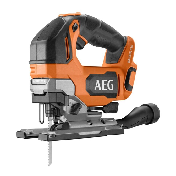 User Manuals: AEG A18JSB Brushless D-Handle Jigsaw