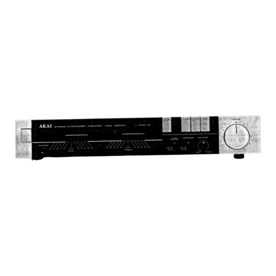Akai AM-U1 Operator's Manual