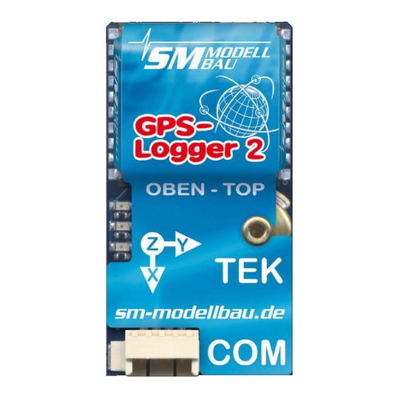 SM Modellbau gps-logger 2 Operating Instructions Manual