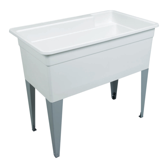 Mustee BigTub Utilatub 28F Installation Instructions
