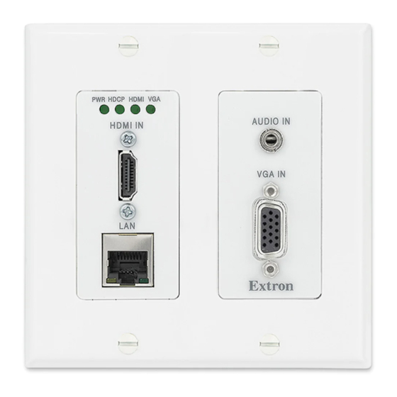 Extron electronics XTP T UWP 202 Setup Manual