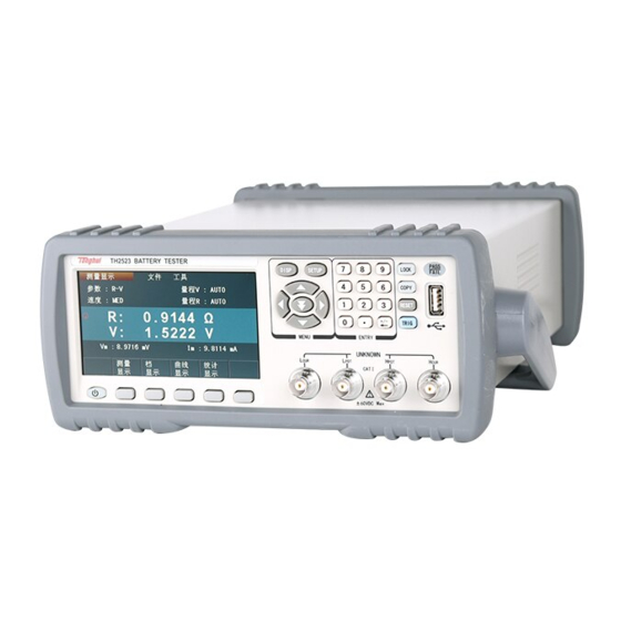 Tonghui TH2523/A Operation Manual