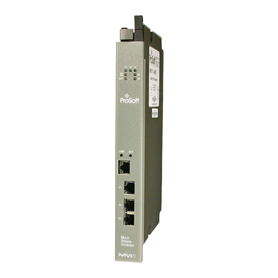ProSoft Technology MVI71-GEC User Manual