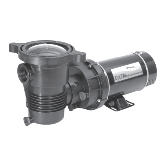 Pentair OPTIFLO 348195SR Installation And User Manual