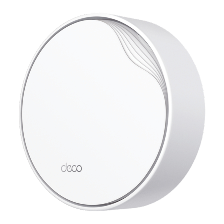 TP-Link Deco X50-PoE - AX3000 Whole Home Mesh Wi-Fi 6 System Manual