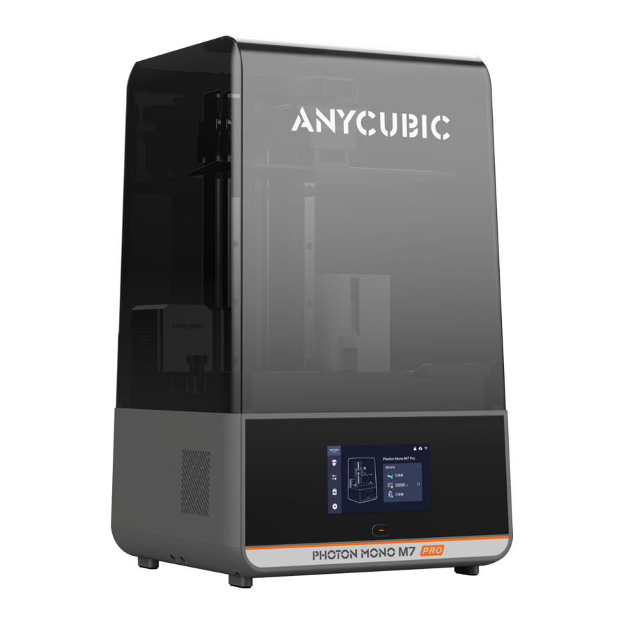 Anycubic Photon Mono M7 Pro Manual