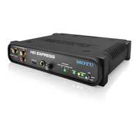 MOTU HD Express User Manual