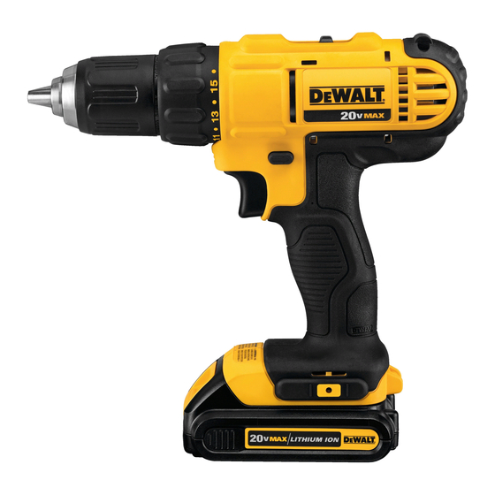 DeWalt DCD771 Instruction Manual