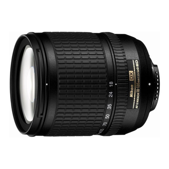 Nikon AF-S DX Zoom-Nikkor 18-55mm f/3.5-5.6G ED II User Manual