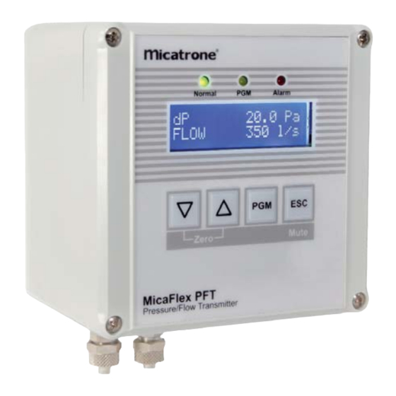 Micatrone MF-PFT Installation & Operation Manual
